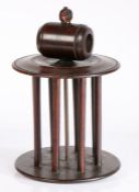 A 19th century walnut/mahogany  'estate made' fishing line 'dryer' Having eight winders attached