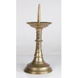 A 16th century 'red-brass' pricket candlestick, German, circa 1500-50 With tall pricket, linear