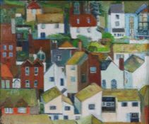 David Reeve (British, Contemporary), 'Old Town, Hastings', signed Reeve (lower right), oil on