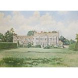 Christopher Wyndham Hughes (British, 1881-1961), 'Upham House', signed Christopher Hughes and