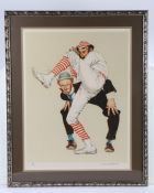 Norman Rockwell (American, 1894-1978) 'The Wind Up' Lithograph in colours, 1978, on wove, signed and