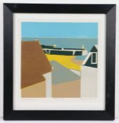 Peter Davies (British, born 1970) 'Sandy Harbour' Screenprint in colour, 2008, on wove, signed,
