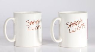 Sarah Lucas (British, born 1962) and Olivier Garbay (British) Untitled Two coffee mugs, each