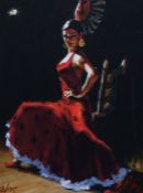 Fabian Perez (Argentina, born 1967) 'Study for Celina with Abanico III' Limited edition print in