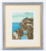 John Brunsden (British, 1933-2014) 'Dorset Coastline' Etching with aquatint, on wove, signed, titled