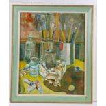 Arthur Essex (British, 20th Century), 'Artist's Table', signed Arthur Essex (lower left), oil on