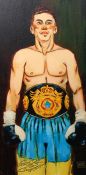 Todd White (American, born 1969) 'The Fighter', Embellished box canvas, on board, signed numbered