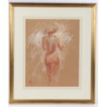 Maureen Jordan (b.1941) Nude study, signed (lower-left), pastel, 39.5cm x 31cm