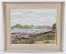 Marika Arnsby (20th Century), Boasts by the Loch, signed Marika Arnsby (lower left), oil on