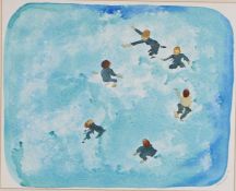 Jennie Guest (British, 20th Century), 'Little Fishes (Training for Bronze)', signed and dated '93 (