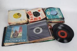 Collection of approx. 110 mixed 7" singles, some in vinyl folio case. Jimi Hendrix / Roxy Music etc.