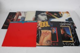 8x Rock / Hard Rock LPs and 12" singles - Queen / The Damned / Bruce Springsteen / Def Leopard /etc.