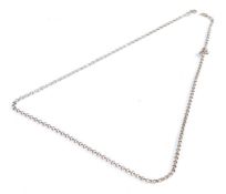 A 18 carat gold chain link necklace, weight 3.5 grams approximately 54cm long