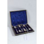 Set of six George V silver coffee spoons, Sheffield 1910, makers William Hutton & Sons Ltd. with