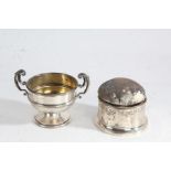 George VI silver twin handled trophy cup, Birmingham 1937, maker Barker Brothers Silver Ltd. with