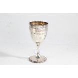 Victorian silver trophy cup, Sheffield 1900, maker James Dixon & Sons, the body engraved "BO MOUNTED