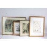 Four prints to include two William Russell Flint examples (4)