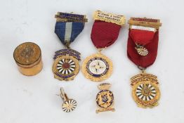 Collection of National Association of Round tables gilt medals (6)