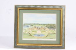 Tattersham, 'Holkham Hall', signed (lower right), watercolour, 19 x 24cm