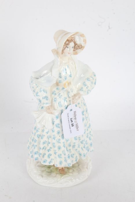 Royal Worcester figurine, 1830: The Romantic limited edition 7843 of 9500, 22cm high