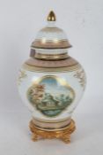 Kaiser 'Belvedere' porcelain vase and cover, design by K. Nossek, the baluster shaped vase with
