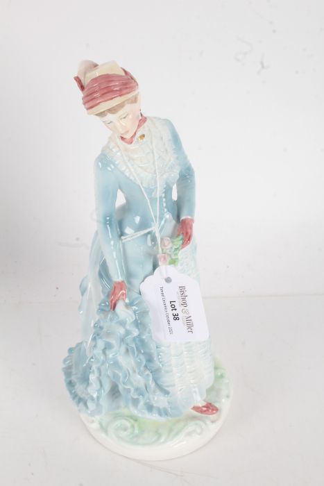 Royal Worcester figurine, 1878: The Bustle limited edition 5937 of 9500