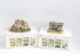 Lilliput Lane 'Little Moreton Hall', together with 'Edinburgh Castle' both boxed (2)