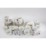 Royal Worcester Evesham porcelain ware, to include six dinner plates, six soup bowls, butter dish,