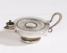 George V silver Aladdin's lamp style table lighter, Birmingham 1922, maker Mappin & Webb, with