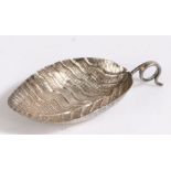 George III silver caddy spoon, London 1798, maker Elizabeth Morley or Edward Mayfield, modelled as a
