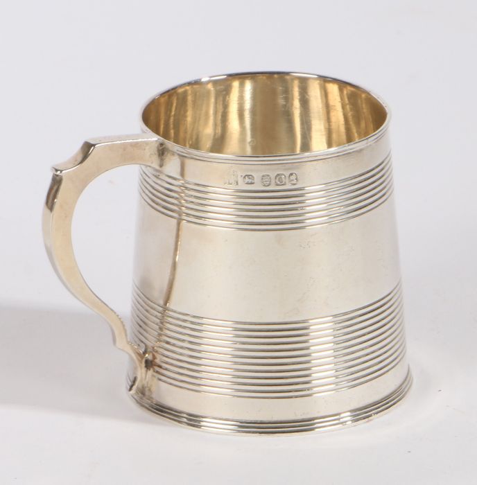 George III silver christening mug, London 1809, maker Samuel Godbehere, Edward Wigan & James