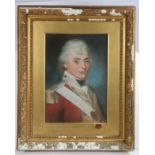 John Russell RA (British, 1745-1806) Capt. O'Dell of the 37th Regiment