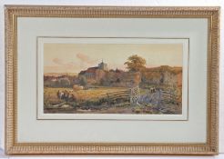 Robert Thorne Waite R.W.S (British, 1842-1935), Landscape with Church, signed R Thorne Waite (