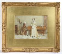 George Goodwin Kilburne R.I, R.W.S, R.O.I, (British, 1839-1924), 'The Rehearsal', signed G G