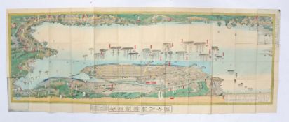 Sadahide (Utagawa, also known as Hashimoto or Go’untei Sadahide,1807- 1878), panorama of Yokohama,