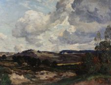 Sir Herbert Edwin Pelham Hughes-Stanton RA RWS (1870-1937) Dorset landscape signed (lower left)