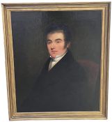English School (19th century) Portrait of a Gentleman oil on canvas 75 x 62cm (29.5 x 24.5in)