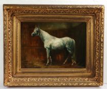 K Cheylan (British, 20th Century) Horse in a Stable