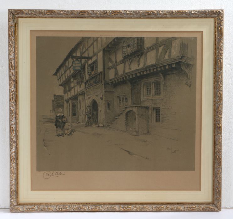 Cecil Aldin (British, 1870-1935), 'The George Inn', signed Cecil Aldin (lower left), coloured print,