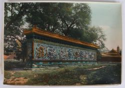 Kang-Sing Chiao (Chinese, 19th Century) a coloured albumen print, circa 1900, a large decorated