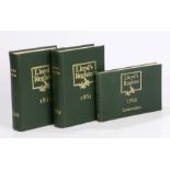 Lloyd's Register- three facsimile copies 1764/1820/1862, reprint by Gregg Press, gilt tooled green