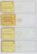 J B Dancer Microdot photograph microscope slides, to include Bolton Abbey, In the Olden Time, E