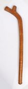 Fijian Kiakavo  (gunstock) War club, of unusually light colour, the head with a medial ridge and