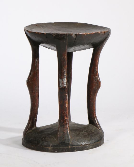 South African tribal stool, possibly Tonga tribe, Southern Zambia/ Northern Zimbabwe, of single