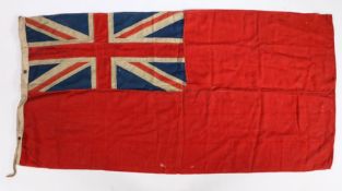 H.M.S. Despatch: Red Ensign flag, circa 1922, 87cm x 179cm