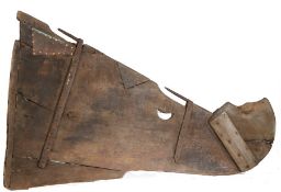Late 19th/ early 20th Century Dutch ships rudder, Enkhuizen region, the tapering rudder with