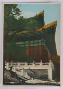 Kang-Sing Chiao (Chinese, 19th Century) a coloured albumen print, circa 1900, a close up view of a