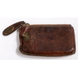 A Mulberry dark tan leather change purse