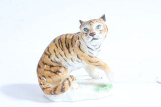 Meissen porcelain tiger, marks to base, 6cm tall Jentel COLLECTED 1/12/22 K8