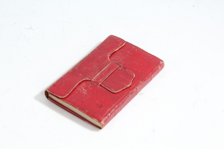 Rowney's Useful Pocket Memorandum for the year 1818, in red leather with internal slide out Poetry